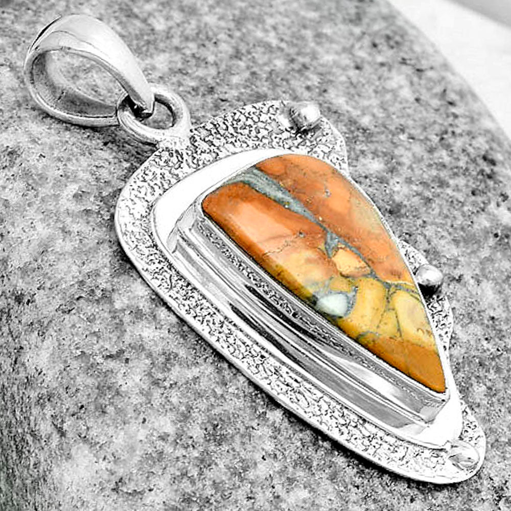 Natural Maligano Jasper - Indonesia Pendant P-1498 SDP121770