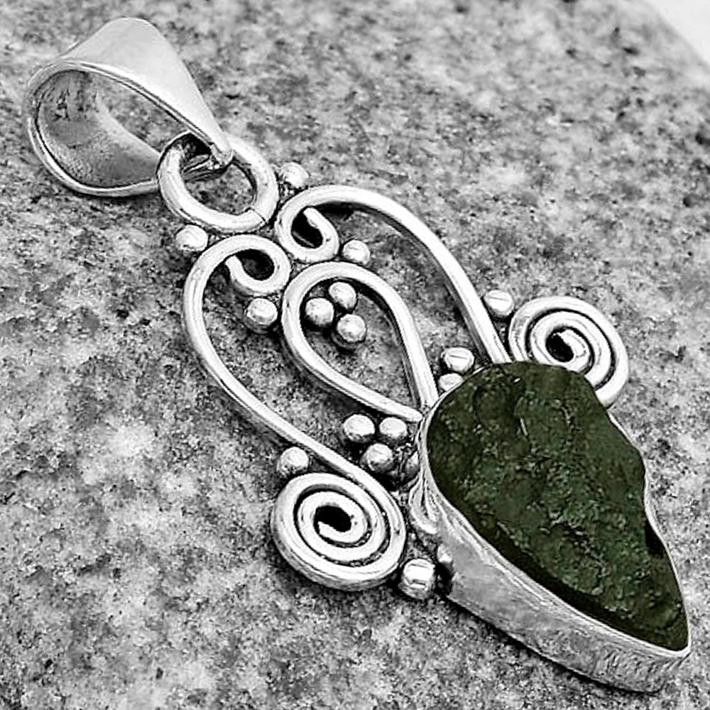 Natural Tektite Rough - Greek Pendant P-1553 SDP121832