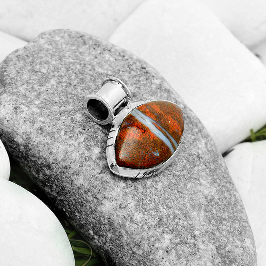 Natural Red Moss Agate Pendant P-1154 SDP122396