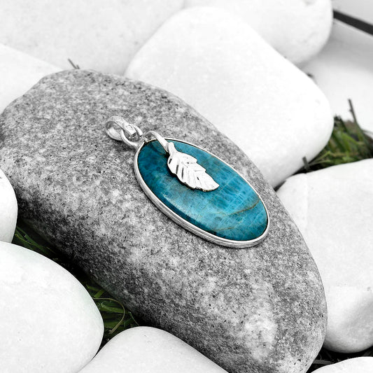 Natural Blue Apatite - Madagascar Pendant P-1585 SDP122444