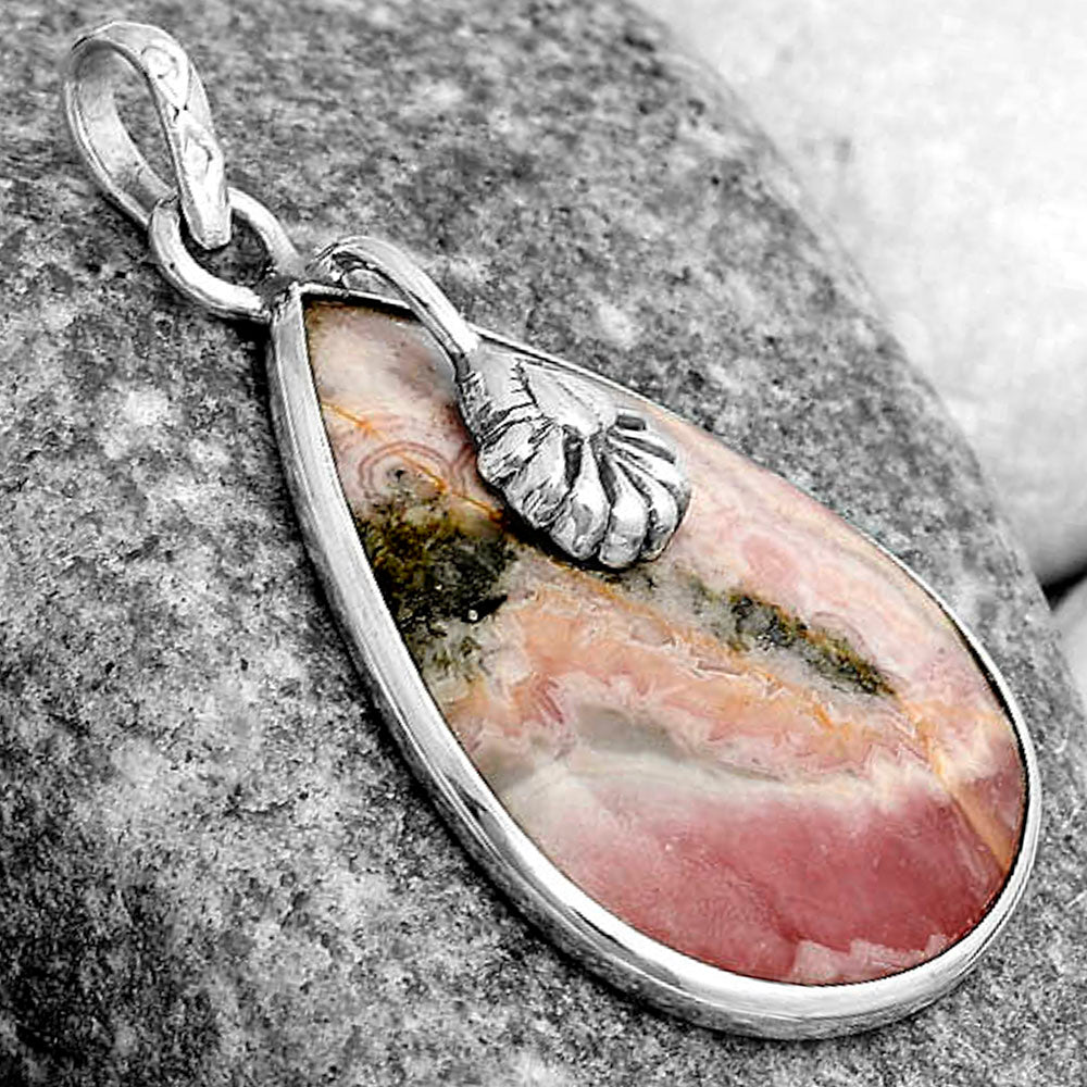 Natural Rhodochrosite Argentina Pendant P-1700 SDP122533
