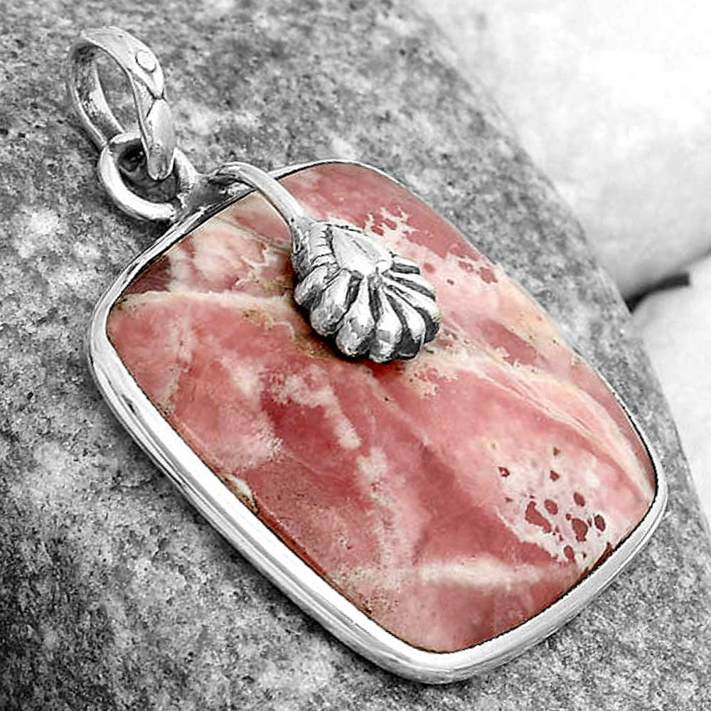 Natural Rhodochrosite Argentina Pendant P-1700 SDP122534