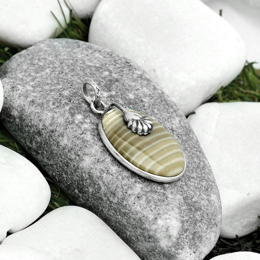 Natural Flint Stone Pendant P-1700 SDP122550