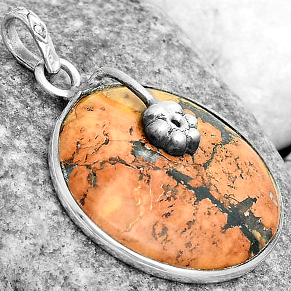 Natural Maligano Jasper - Indonesia Pendant P-1700 SDP122566