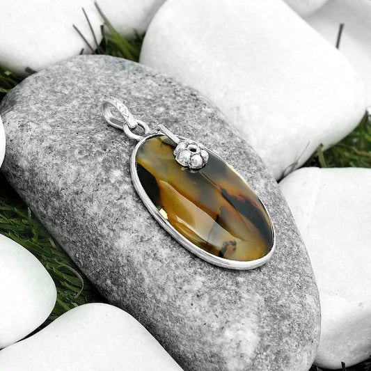 Natural Montana Agate - USA Pendant P-1700 SDP122584