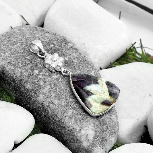 Natural Chevron Amethyst Pendant P-1211 SDP123165