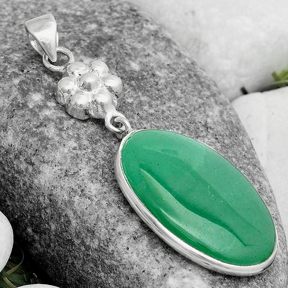Natural Green Aventurine Pendant P-1211 SDP123187