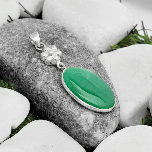 Natural Green Aventurine Pendant P-1211 SDP123187