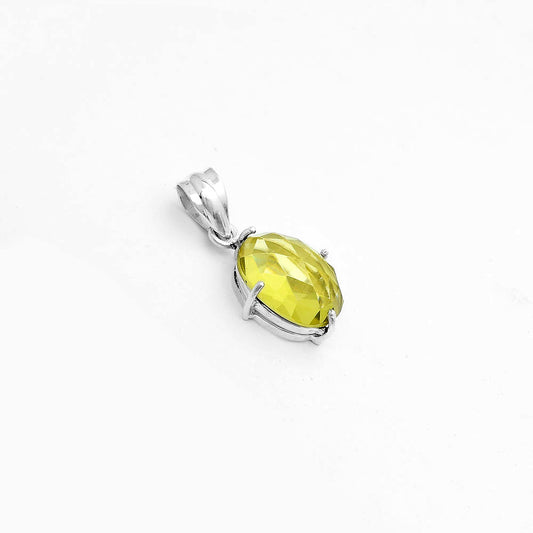 Faceted Natural Lemon Quartz Pendant P-1013 SDP123257