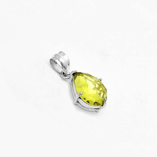 Faceted Natural Lemon Quartz Pendant P-1013 SDP123278