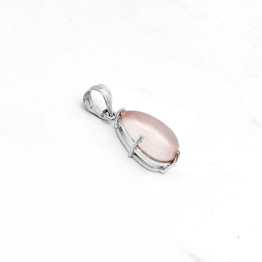 Natural Rose Quartz Cab - Madagascar Pendant P-1013 SDP123299