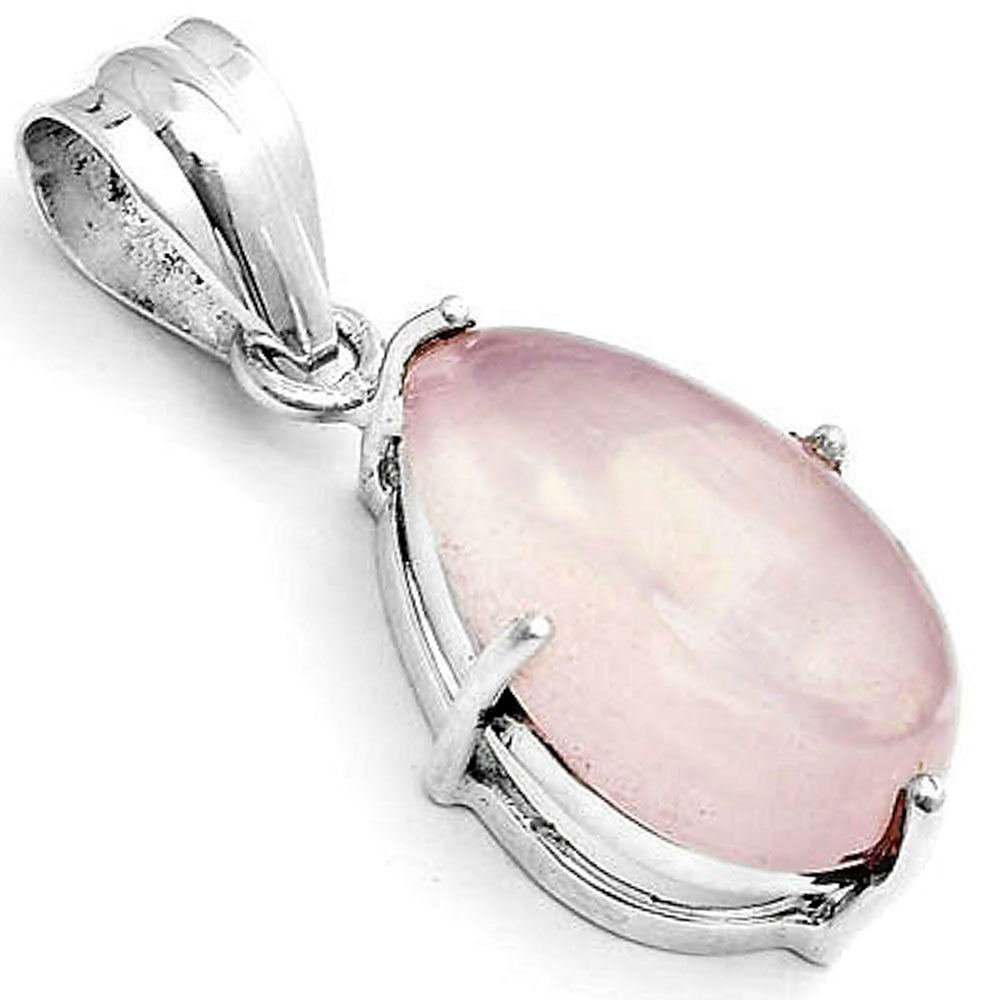 Natural Rose Quartz Cab - Madagascar Pendant P-1013 SDP123316
