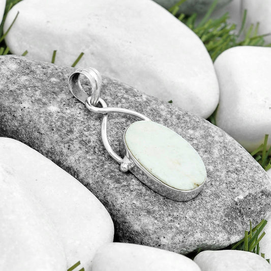 Natural White Scolecite Pendant P-1031 SDP123443