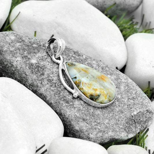 Natural Rose Plume Agate Pendant P-1099 SDP123487