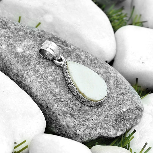 Natural White Scolecite Pendant P-1001 SDP123550