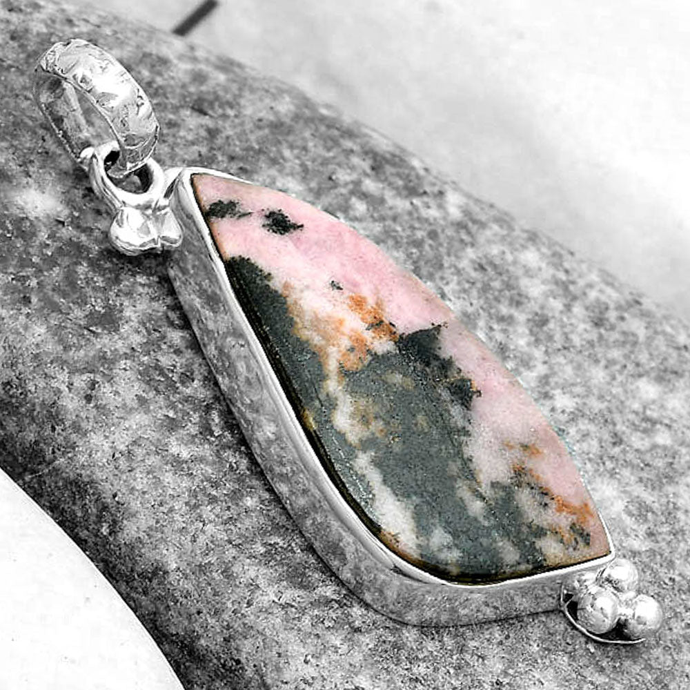 Natural Rhodonite Pendant P-1100 SDP123568