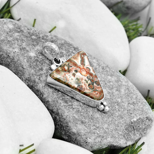 Natural Leopard Skin Jasper Pendant P-1100 SDP123578