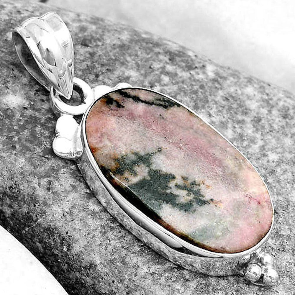 Natural Rhodonite Pendant P-1100 SDP123588