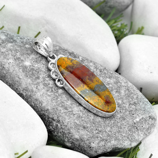 Natural Blood Stone - India Pendant P-1085 SDP123621