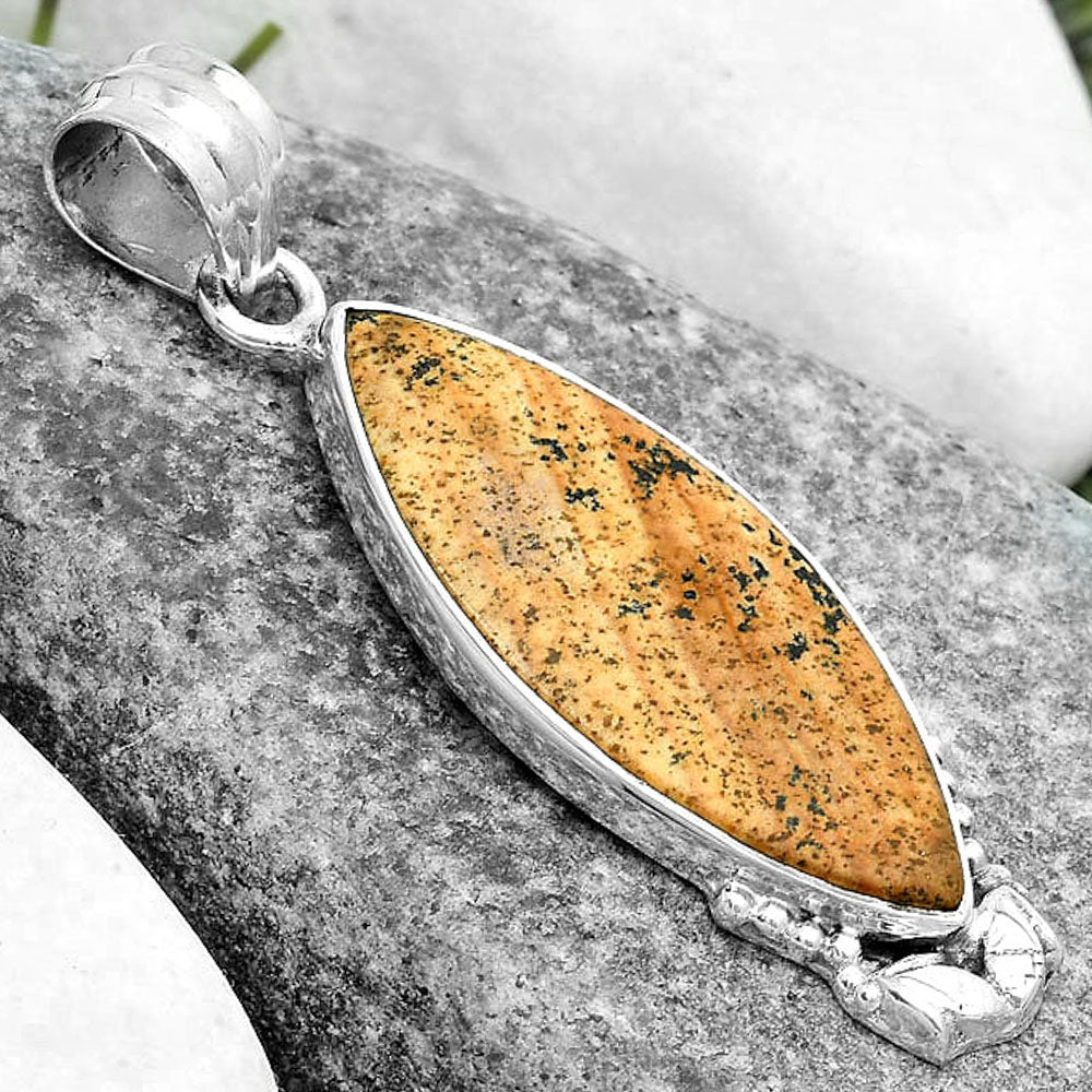 Natural Picture Jasper Pendant P-1102 SDP123632