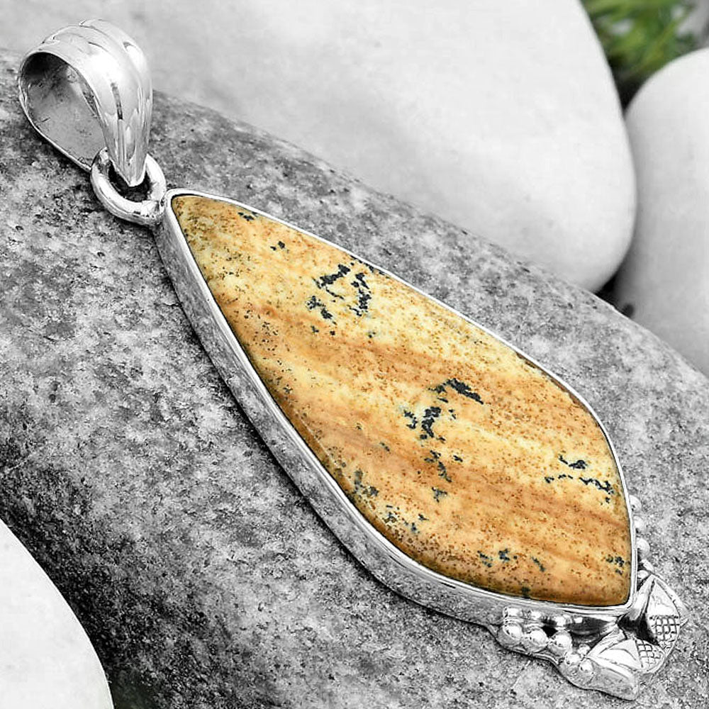 Natural Picture Jasper Pendant P-1102 SDP123639