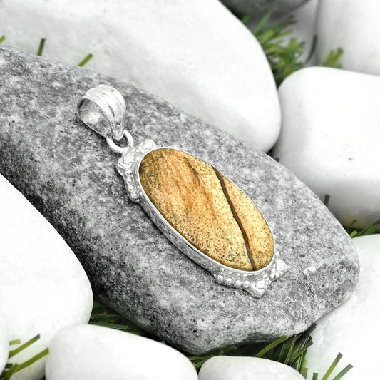 Natural Picture Jasper Pendant P-1102 SDP123647