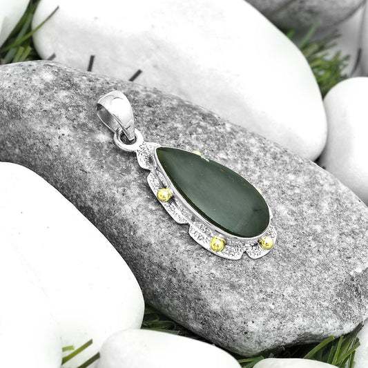 Natural Chrome Chalcedony Pendant P-1485 SDP123696