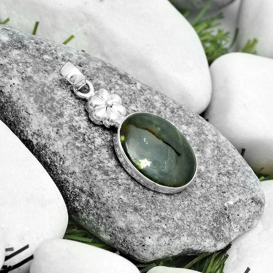 Natural Chrome Chalcedony Pendant P-1308 SDP123699