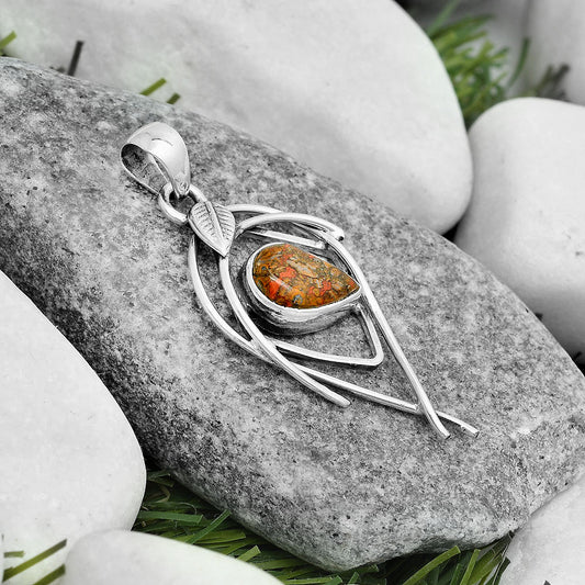 Natural Rare Cady Mountain Agate Pendant P-1504 SDP123748
