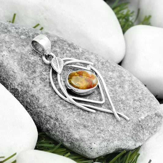 Natural Rare Cady Mountain Agate Pendant P-1504 SDP123755