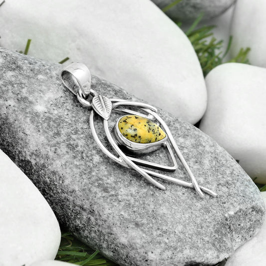 Natural Russian Honey Dendrite Opal Pendant P-1504 SDP123757