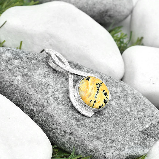 Natural Russian Honey Dendrite Opal Pendant P-1549 SDP123794