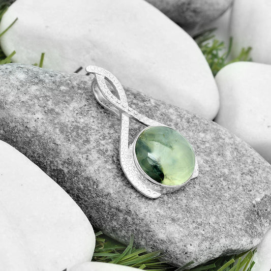 Natural Prehnite Pendant P-1549 SDP123796