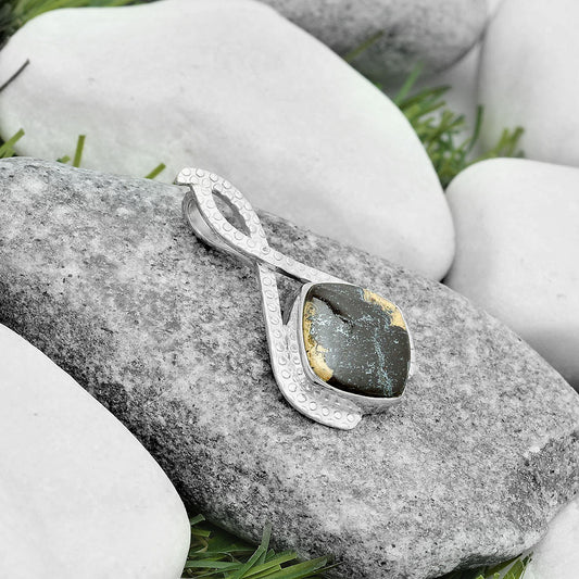 Natural Chocolate Jasper Pendant P-1549 SDP123799