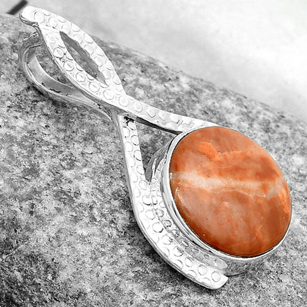 Natural Red Moss Agate Pendant P-1549 SDP123811