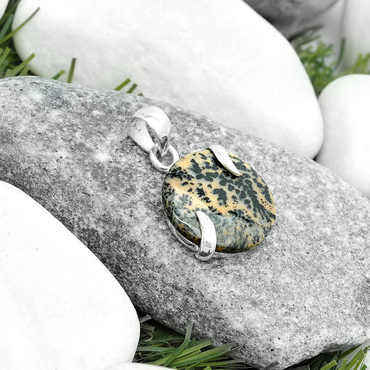 Natural Russian Honey Dendrite Opal Pendant P-1560 SDP123832