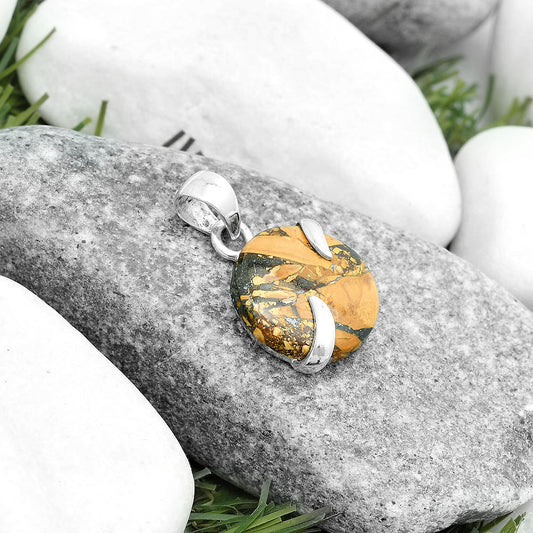 Natural Coquina Fossil Jasper - India Pendant P-1560 SDP123834