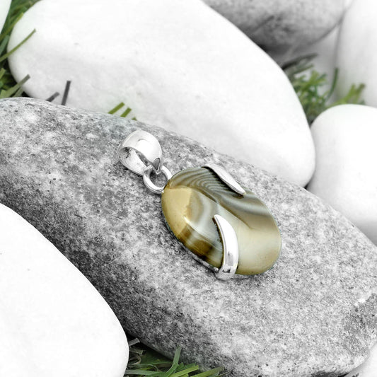 Natural Flint Stone Pendant P-1560 SDP123839