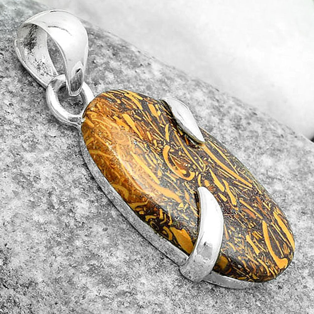 Natural Coquina Fossil Jasper - India Pendant P-1560 SDP123863