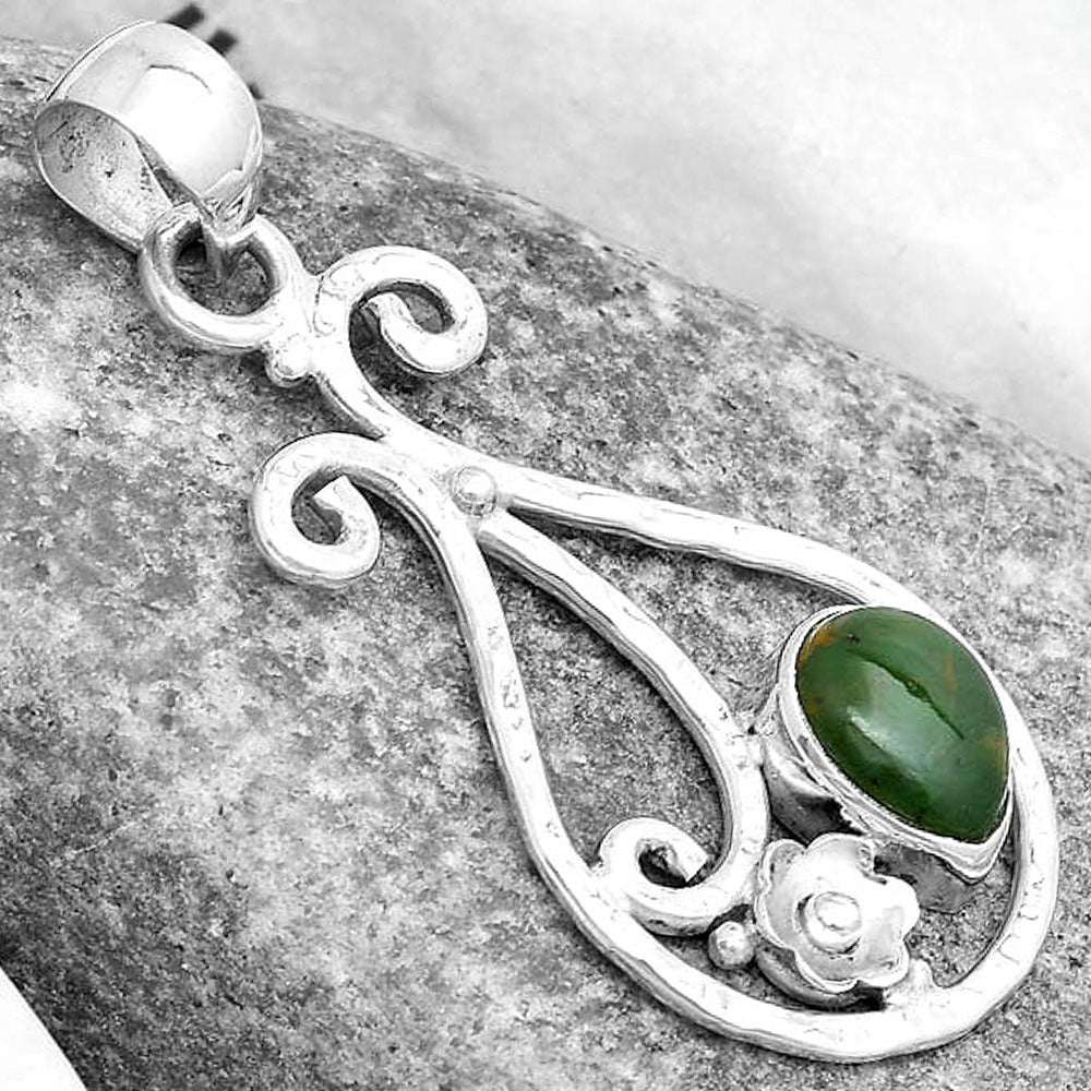 Natural Chrome Chalcedony Pendant P-1714 SDP123874