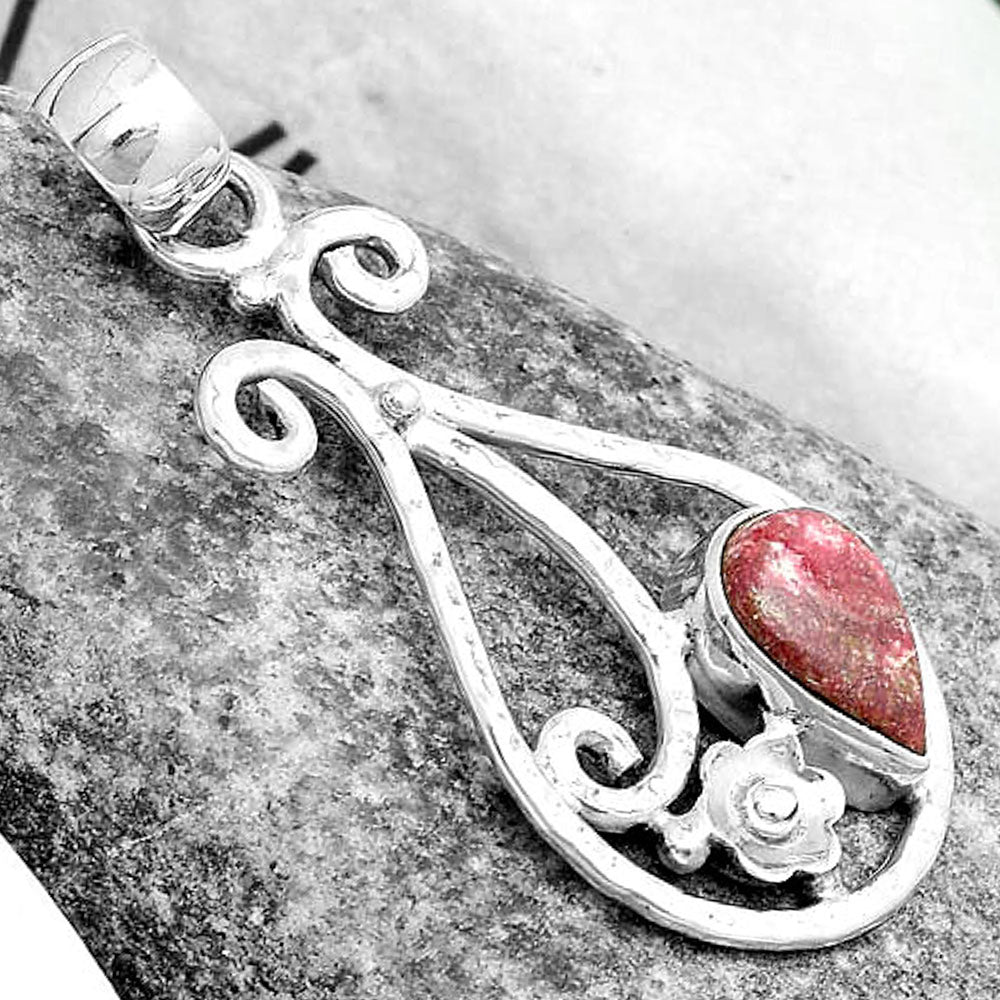 Natural Pink Thulite - Norway Pendant P-1714 SDP123896