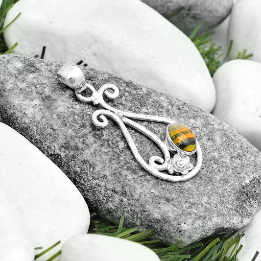 Natural Indonesian Bumble Bee Pendant P-1714 SDP123897