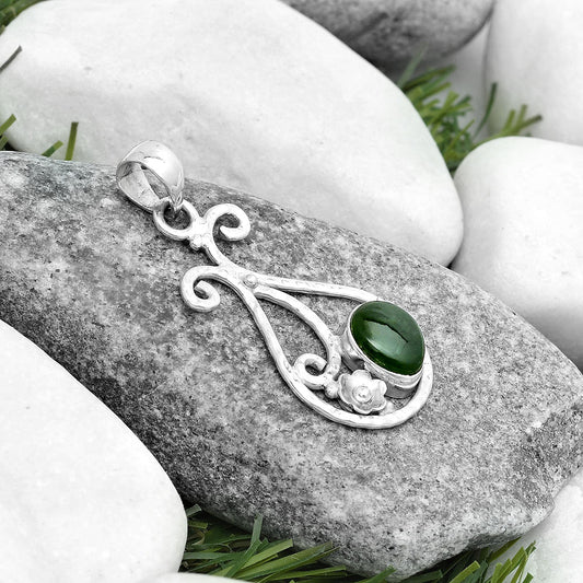 Natural Chrome Chalcedony Pendant P-1714 SDP123912