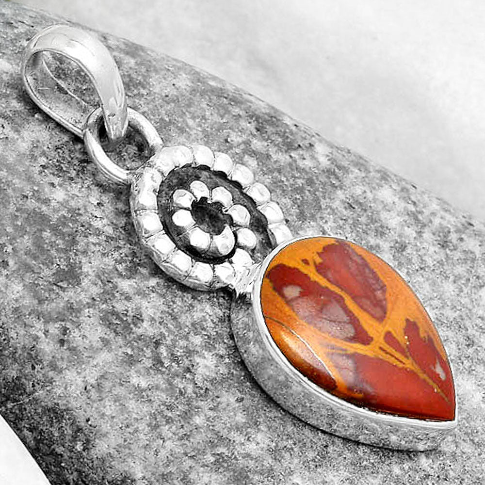 Spiral - Natural Noreena Jasper Pendant P-1650 SDP124119