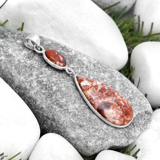 Natural Pink Thulite - Norway Pendant P-1098 SDP124185