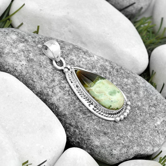 Natural Chrome Chalcedony Pendant P-1511 SDP124342