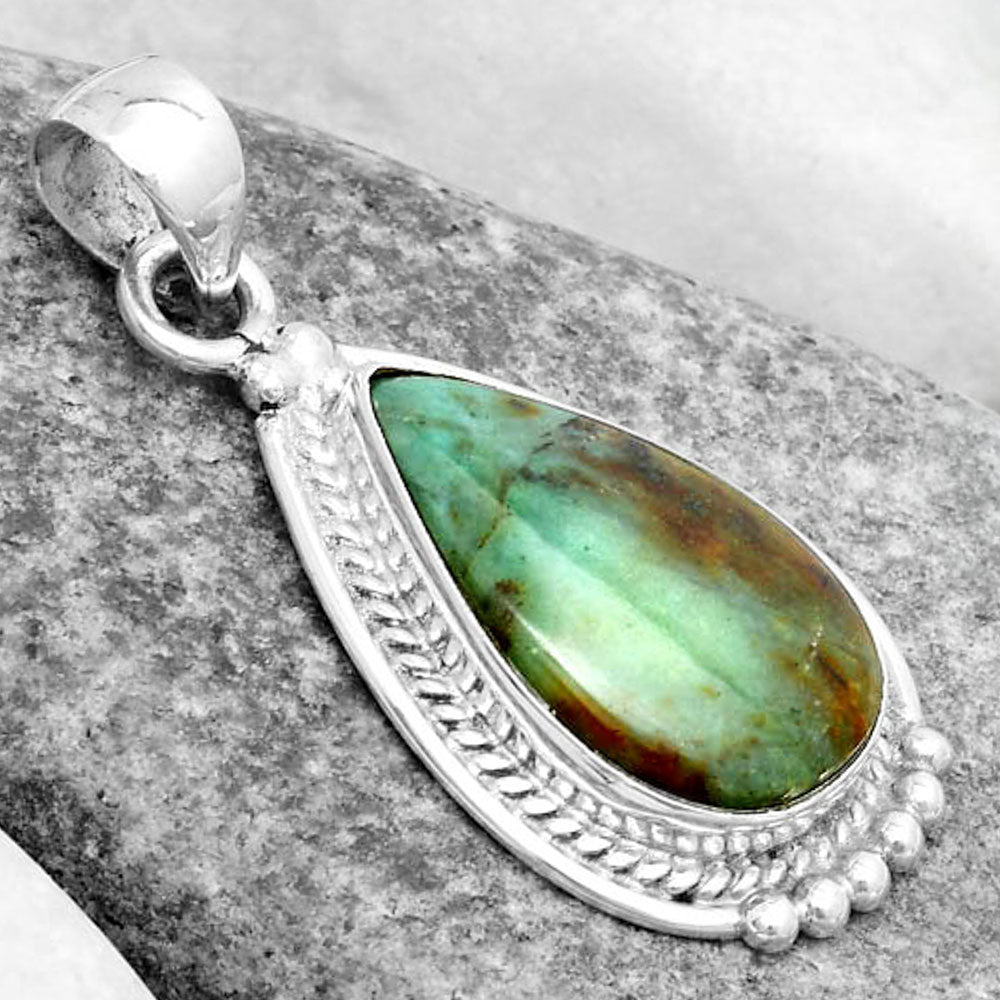 Natural Larsonite Jasper Pendant P-1511 SDP124383