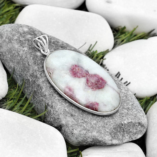 Natural Pink Tourmaline in Quartz Pendant P-1001 SDP124418
