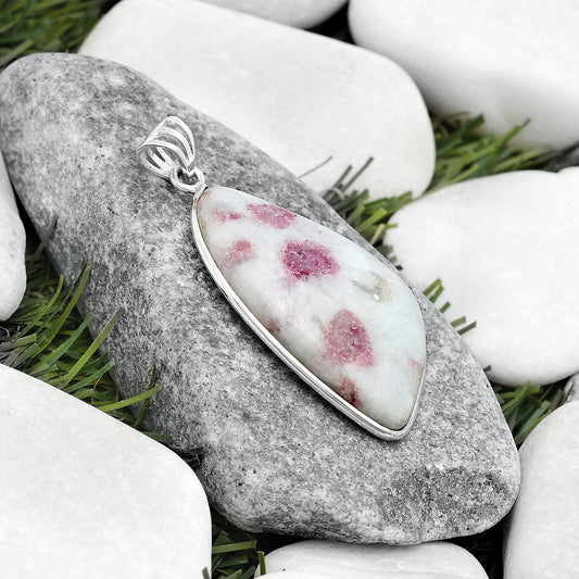 Natural Pink Tourmaline in Quartz Pendant P-1001 SDP124422