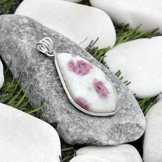 Natural Pink Tourmaline in Quartz Pendant P-1001 SDP124423